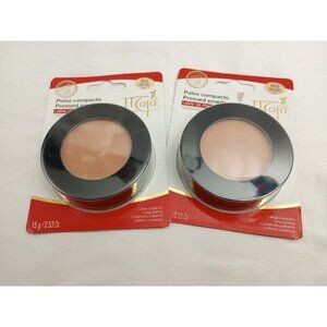 Maja Beige Oscuro Pressed Powder Mirror and Tassel Compartment  set of 2 Spain